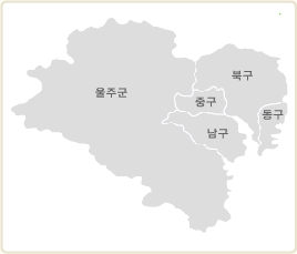 울산광역시 구획 지도