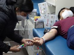 교육원 직원들 헌혈 참여 (2021. 2. 23.)