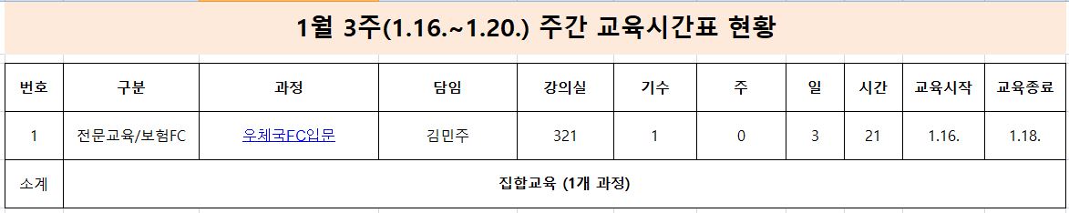 시간표